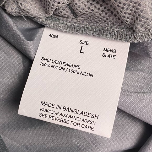 NWT Woolrich Pack It Vest Windbreaker Packable Men's Large Gray Hiking running - Picture 10 of 13